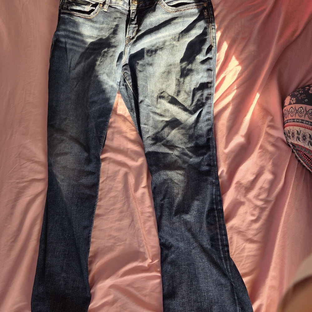 Silver Jeans Dark Blue Flare Women's Jeans